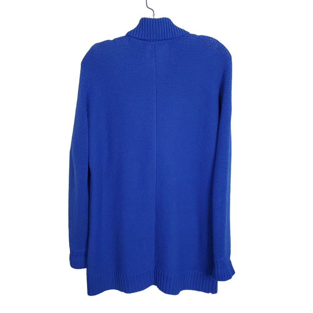 LRL Ralph Lauren Size L Cardigan Gold Toggle Pockets Royal Blue Collar Pockets - Picture 3 of 12